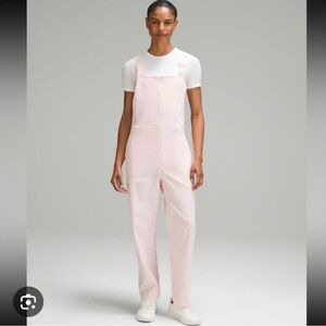 light pink lululemon woven air overall